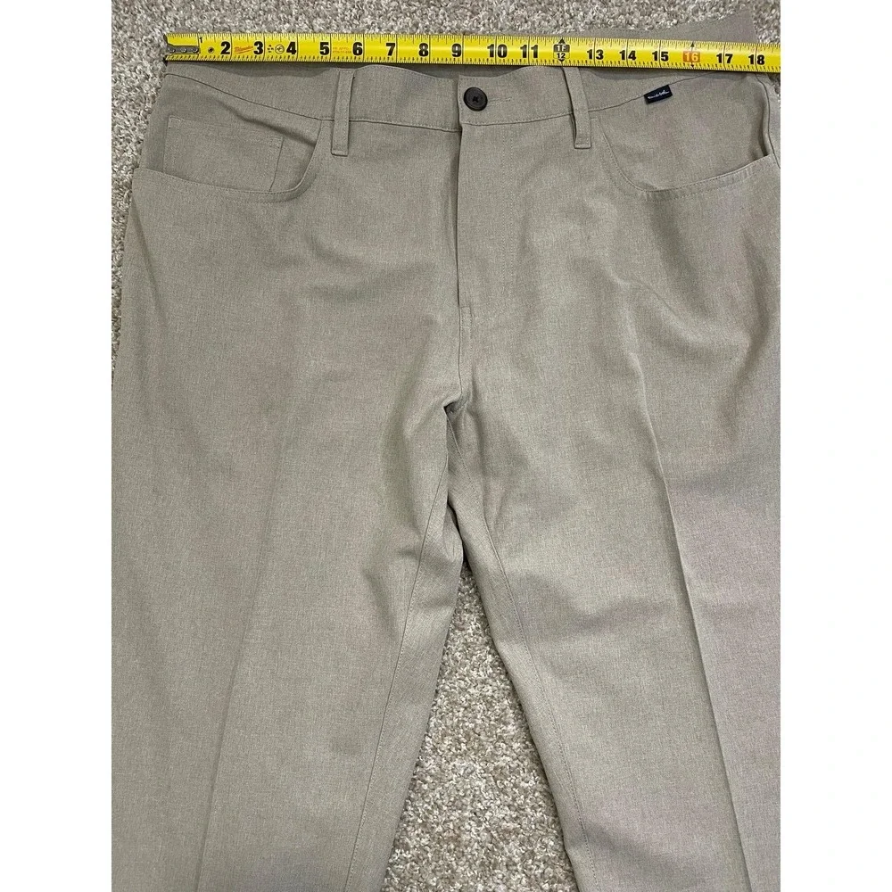 Travis Mathew Majestic X Players Chino Pants Mens Khaki Straight Leg Logo‎